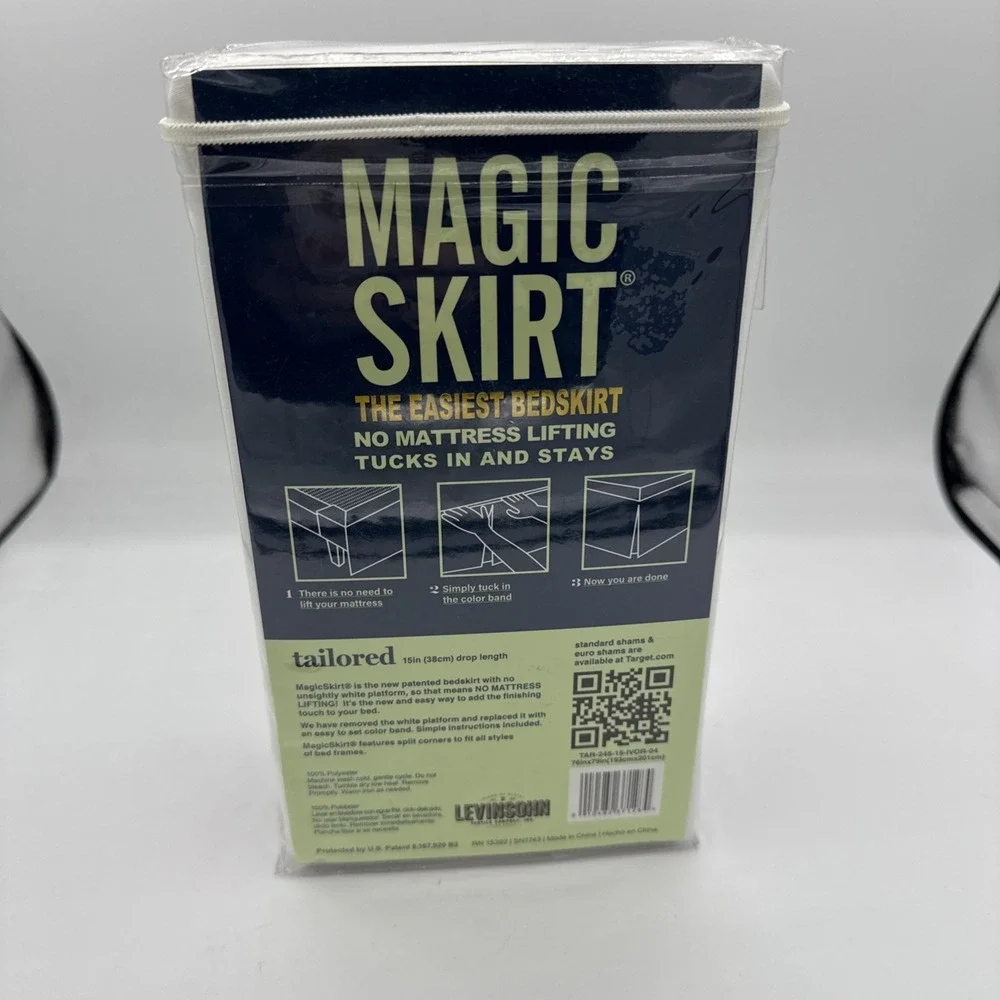 NEW Magic Skirt KING BED Tailored Bedskirt 15